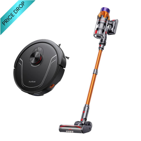 Honiture X7 Cordless Vacuum + V8 Pro Robot Vacuum Home Cleaning Bundle