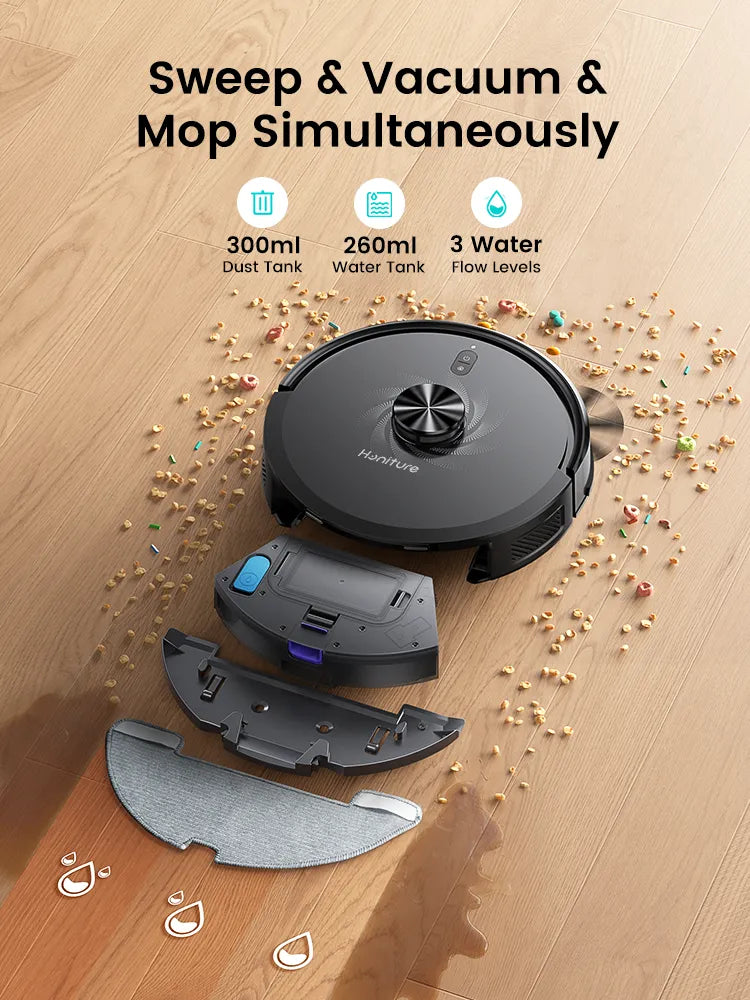 honiture robot vacuum cleaner q20 ultra vacuum and mop