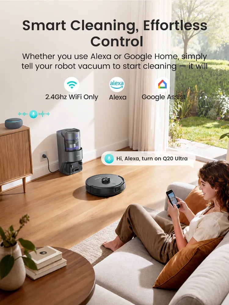 honiture robot vacuum q20 ultra with app control smart cleaning effortless control